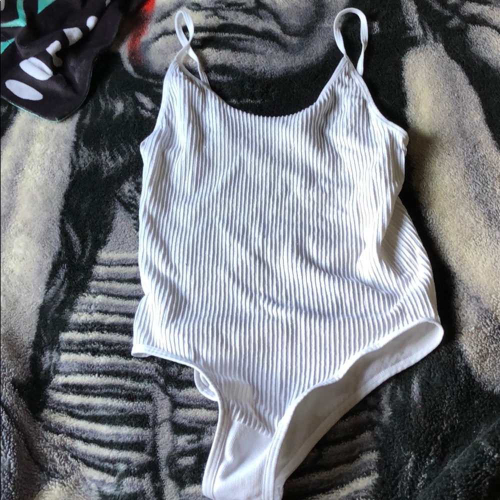 White, spaghetti strap